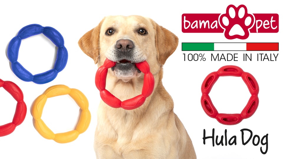 Hula Dog: non-toxic, 100% made in Italy - floats, bounces and rolls