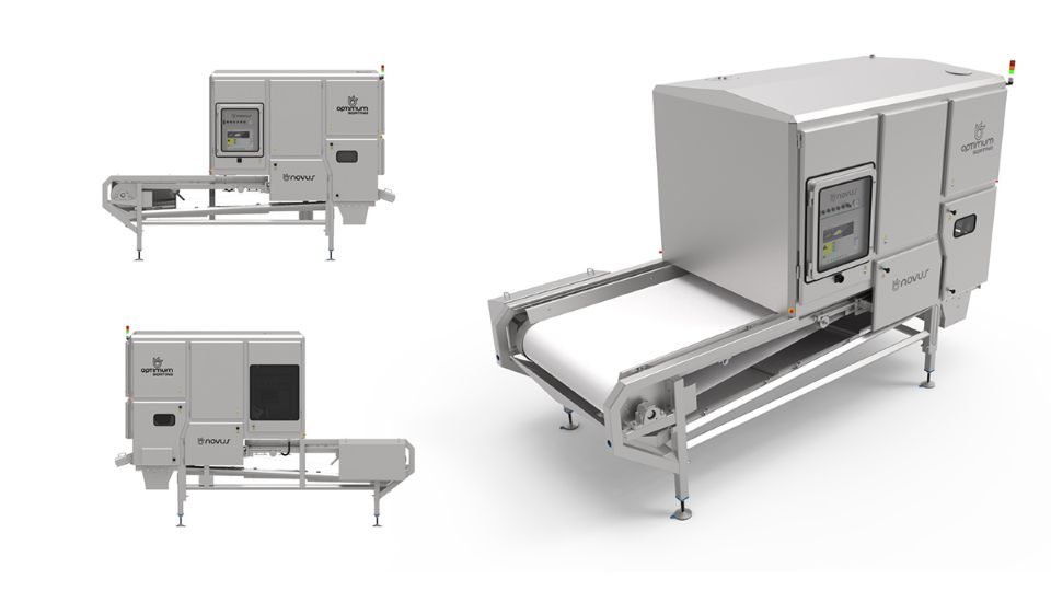 GlobalPETS | How one machine solves pet food sorting for manufacturers Optimum Sorting machine on a white background.